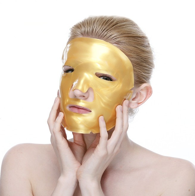 цена Золотая маска для лица c коллагеном (многоразовая) (1 шт.)