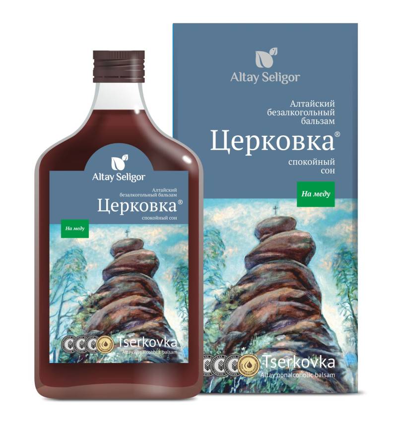 Бальзам на меду Церковка, 250 мл., Алтай Селигор