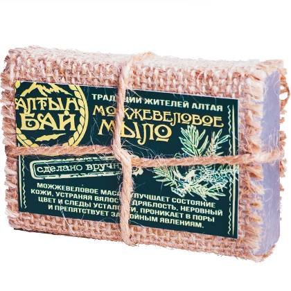 Мыло ручной работы «МОЖЖЕВЕЛОВОЕ», 80 гр., Алтын Бай moyka granula 6503