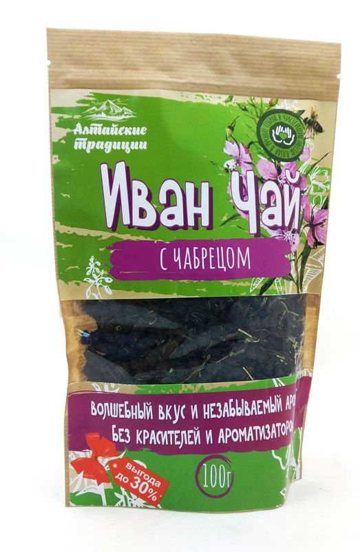 Иван-чай ферментированный с чабрецом, 100г., Алтайские Традиции