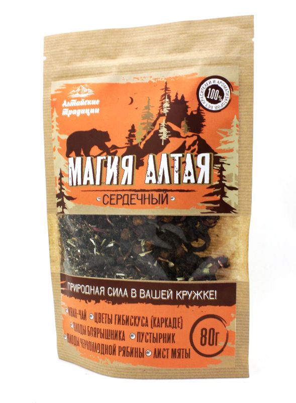 цена Травяной чай Магия Алтая Сердечный, 80 г., Алтайские традиции