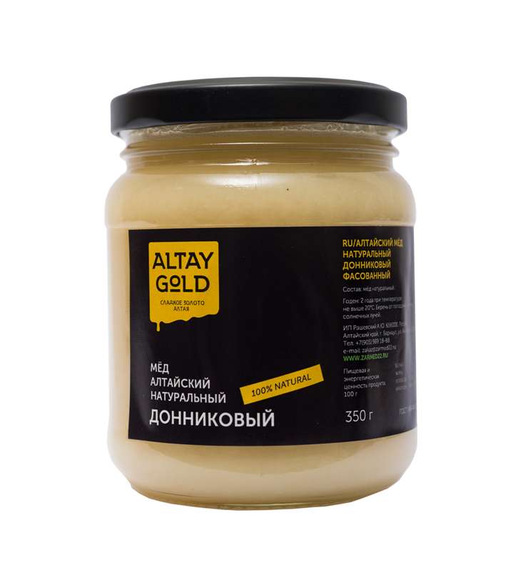 цена Мёд классический Донниковый, 350 г, Altay GOLD