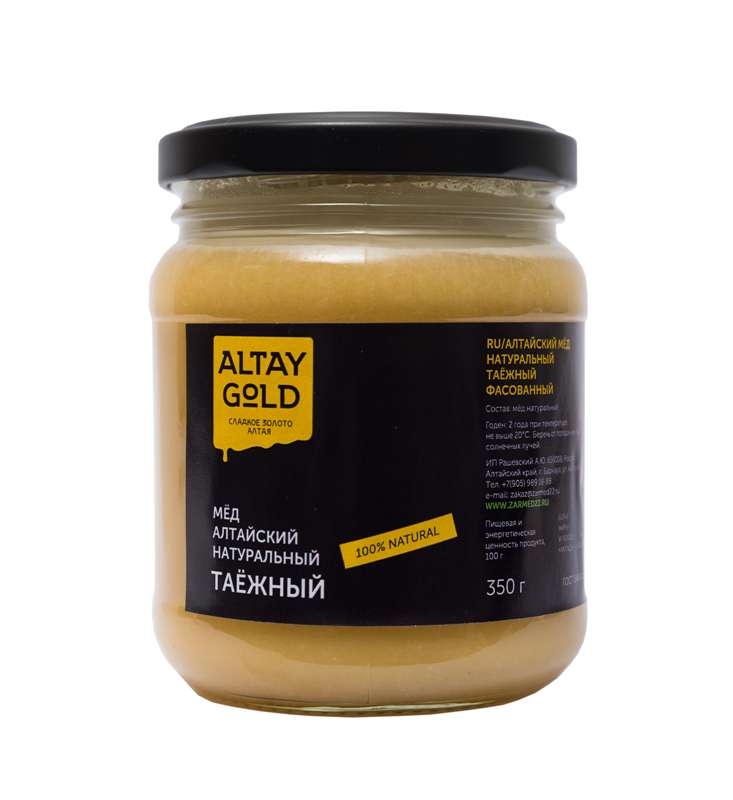 мёд классический шиповниковый 350 г altay gold Мёд классический Таежный, 350 г, Altay GOLD