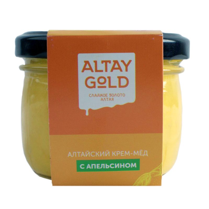 Крем-мёд Апельсин, 125 г, Altay GOLD крем мёд манго 125 г altay gold