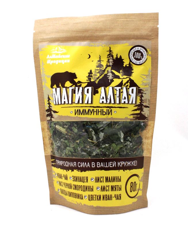 цена Травяной чай Магия Алтая Иммунный, 80 г., Алтайские традиции