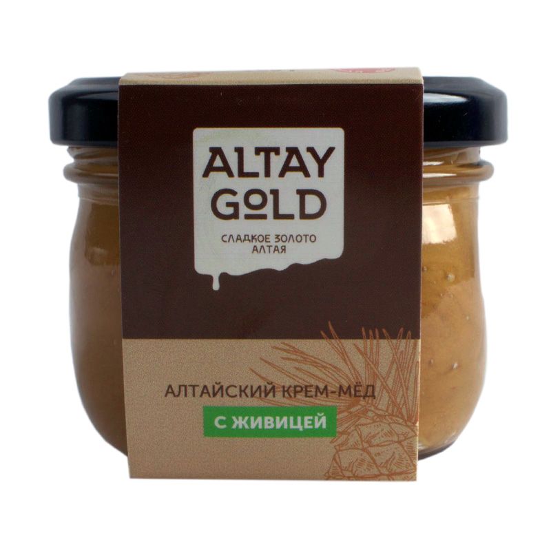 Крем-мёд Живица, 125 г, Altay GOLD крем мёд малина земляника 125 г altay gold