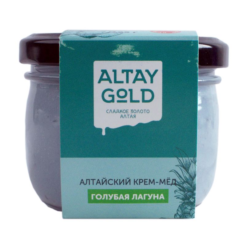 Крем-мёд Голубая лагуна 125 г, Altay GOLD крем мёд медолюбов голубая лагуна 125 г