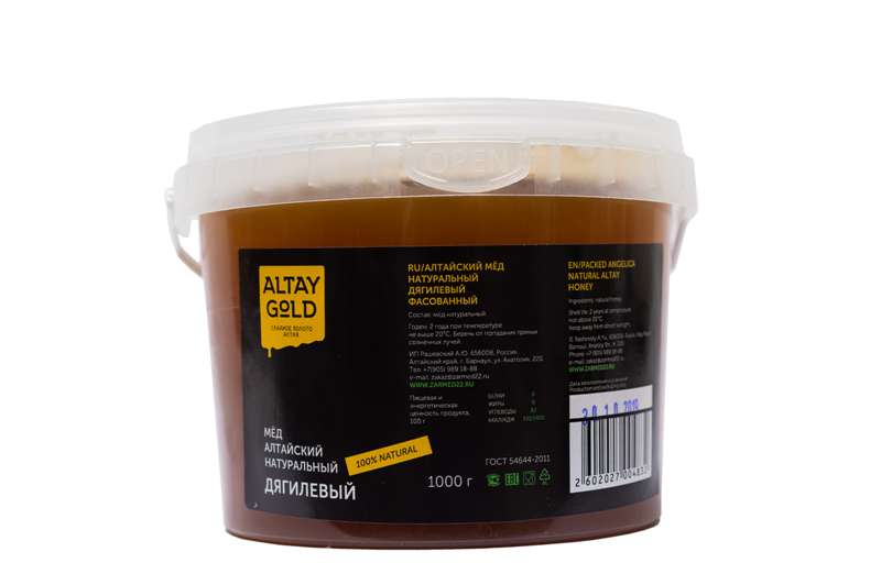 Мёд классический Дягилевый, 1 кг, Altay GOLD мёд классический лесной 1 кг altay gold
