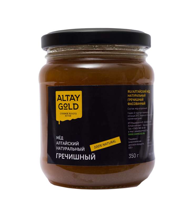 мёд классический шиповниковый 350 г altay gold Мёд классический Гречишный, 350 г, Altay GOLD