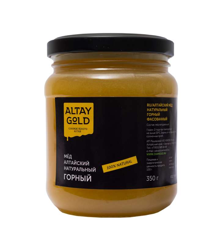 мёд классический шиповниковый 350 г altay gold Мёд классический Горный, 350 г, Altay GOLD