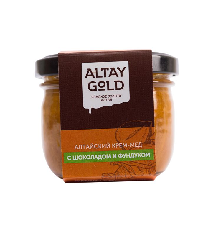 Крем-мёд Шоколад-Фундук, 125 г, Altay GOLD крем мёд малина земляника 125 г altay gold