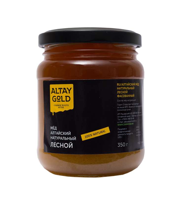мёд классический шиповниковый 350 г altay gold Мёд классический Лесной, 350 г, Altay GOLD