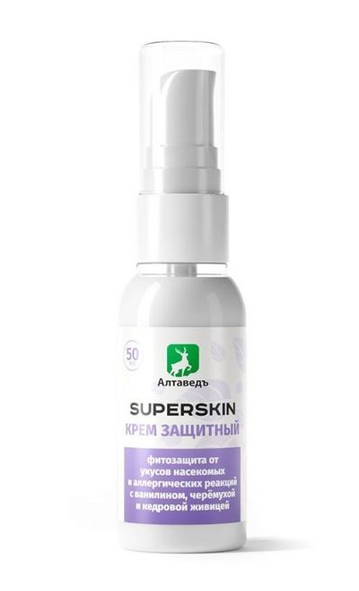 Крем защитный Superskin от укусов насекомых, аллергических реакций и кожных заболеваний, Алтаведъ цена и фото
