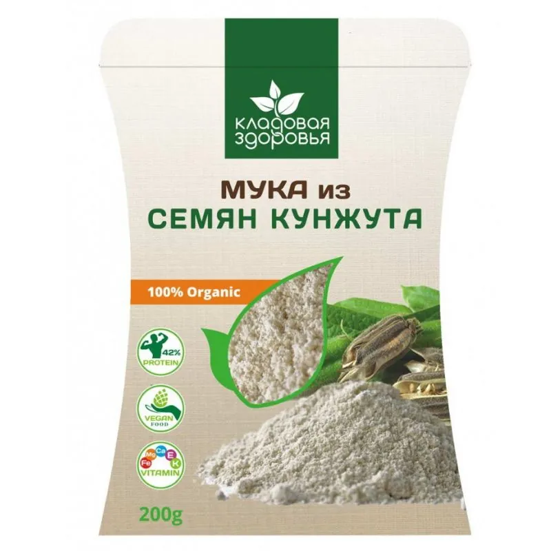 Купить Мука кунжутная 200гр, Кладовая здоровья в магазине =9Монахов ...