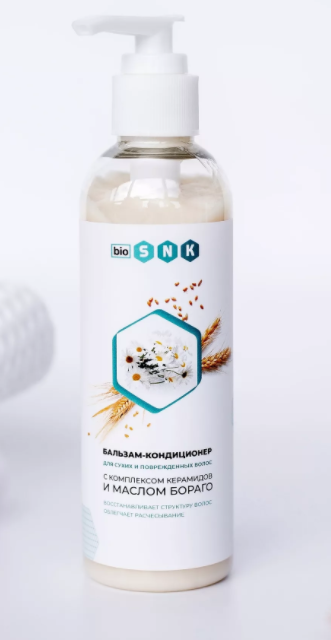 Пробиотический бальзам-кондиционер, для сухих и поврежденных волос, 350мл, BIO SNK
