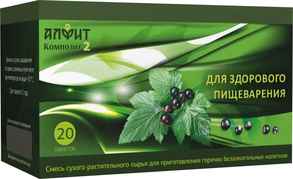 Купить Алфит Композит-2 (Для здорового пищеварения), 20 ф-п по 2 г ...