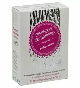 Купить Лиственница сибирская подсочка с расторопшей, медвежьим жиром ...