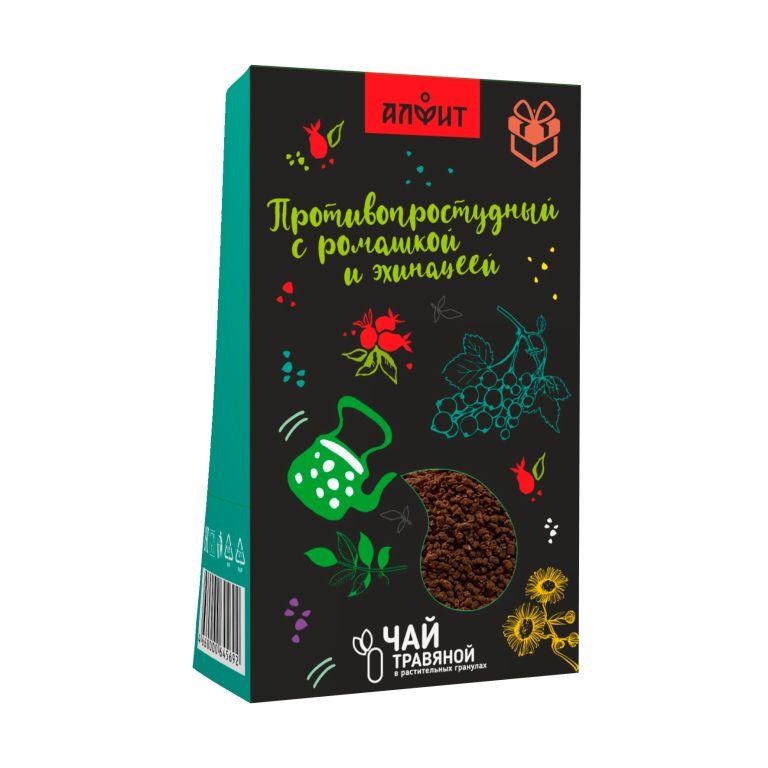 Фиточай гранулированный Противопростудный с ромашкой и эхинацеей, 60 гр, Алфит