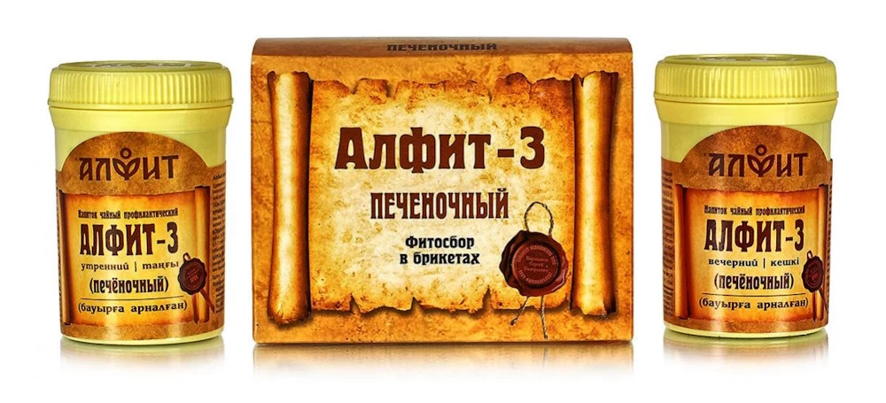 Купить Алфит-3 печеночный, фитосбор в брикетах, 60 шт., Алфит - отзывы ...