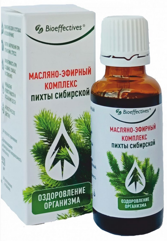 Комплекс мaслянo-эфиpный пихты сибиpскoй, 30 мл.,Bioeffectives
