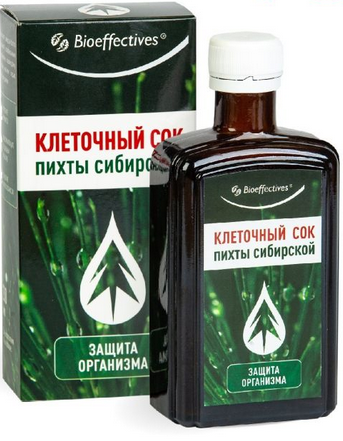 Клеточный сок пихты сибирской, концентрат, 250 мл., Bioeffectives цена и фото