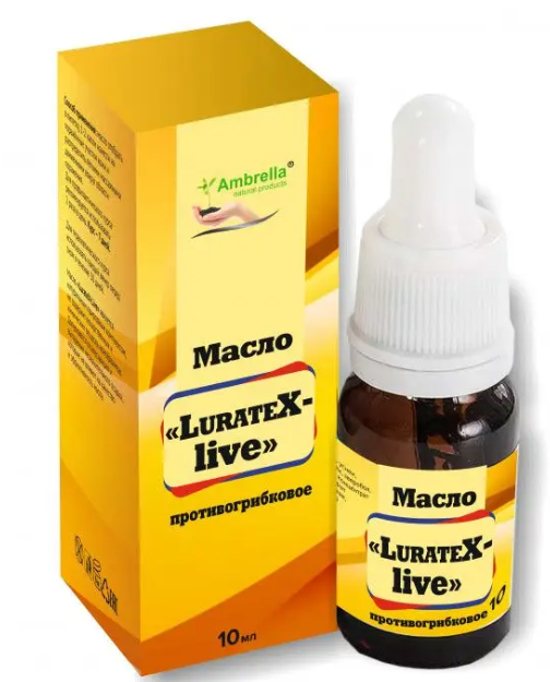Luratex-live, противогрибковое средство наружного применения, 10 мл., Амбрелла цена и фото