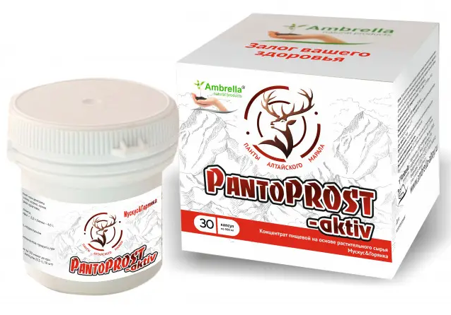 цена PantoPROST-aktiv (Пантопрост-актив), Биогенный комлекс для мужчин, капс 30 шт*500мг, Амбрелла