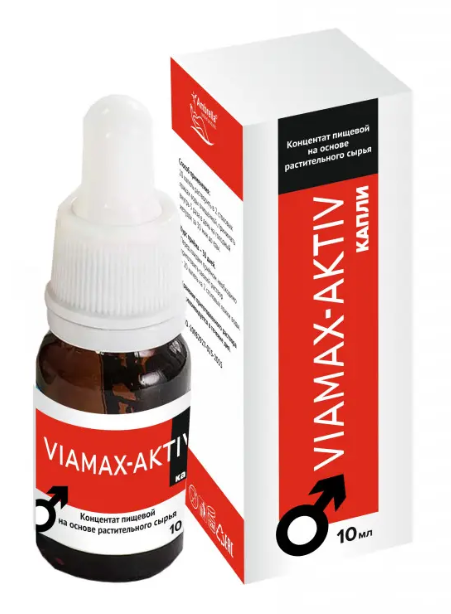 Viamax-Aktiv (Виамакс-актив), Капли для мужского здоровья (для приема внутрь), 10 мл., Амбрелла