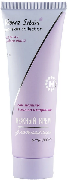 Нежный увлажняющий крем, 50 мл. PRO SKIN COLLECTION, Венец Сибири