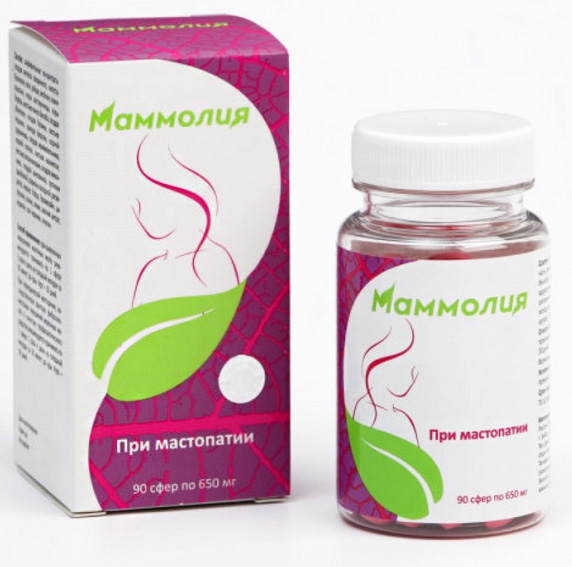 цена Маммолия, комплекс при мастопатии, 90 сфер по 650 мг, Сашера-Мед
