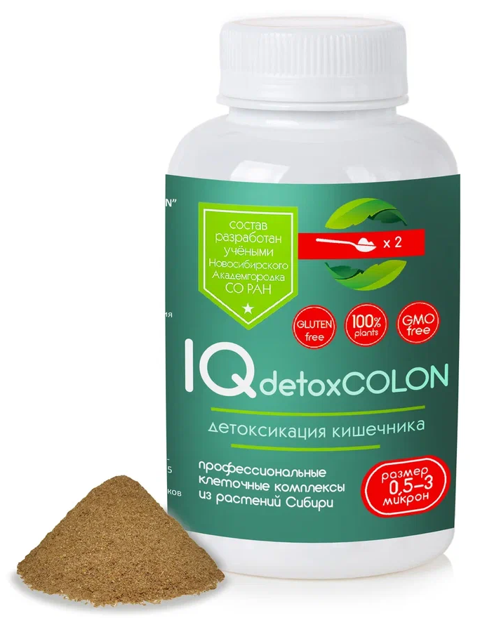 IQ detoxCOLON (детокс кишечника), 100 гр., Сиб-КруК