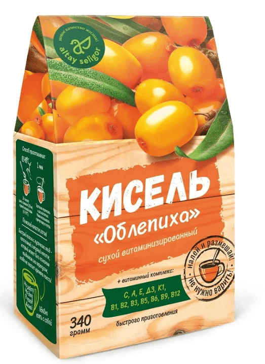 Кисель "Облепиха", 340 гр, Алтай Селигор Вид№3