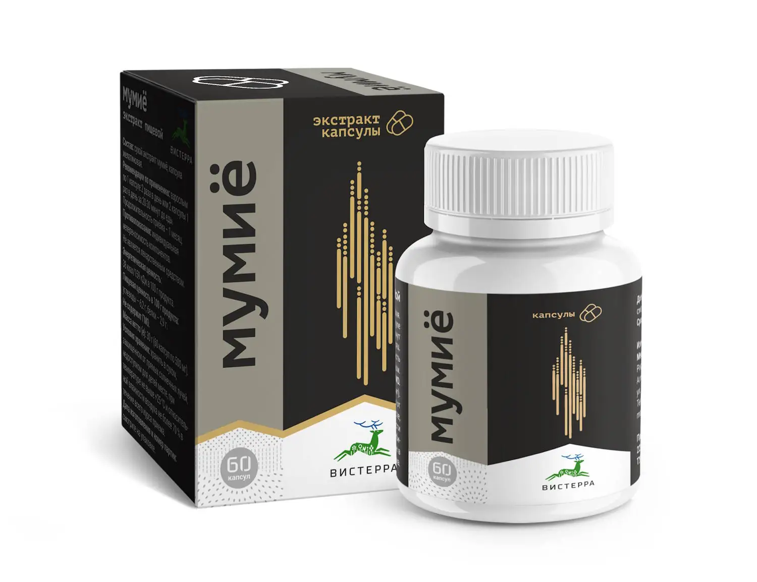 Купить Мумиё, капсулы, 60 шт, ВИСТЕРРА - отзывы цена инструкция