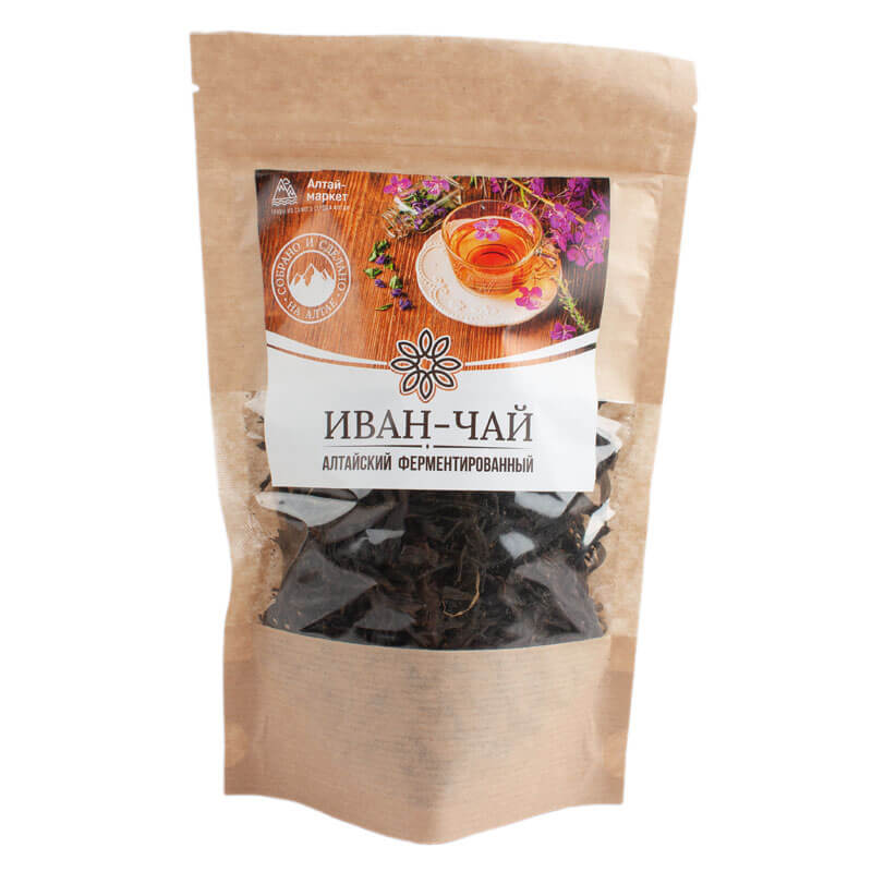 Иван-чай алтайский, ферментированный, 50 г, КИМА иван чай подарочный для себя любимой травяной ферментированный сладень 50 грамм