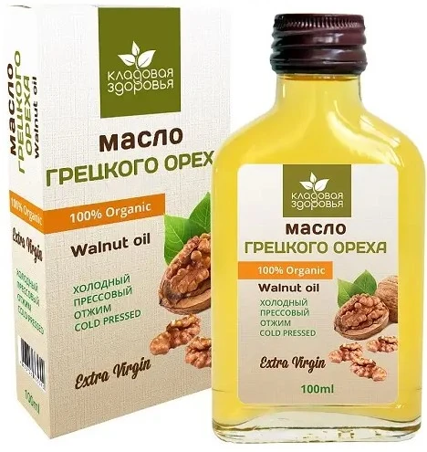 Купить Масло грецкого ореха нераф. высший сорт, 100мл, Кладовая ...