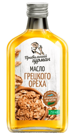 Масло грецкого ореха, 250 мл., серия Правильный гурман масло грецкого ореха eleo 250 мл