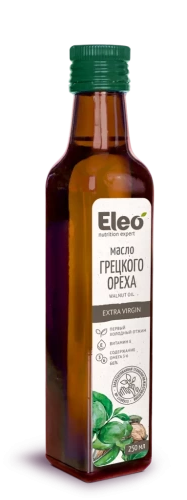 Масло грецкого ореха, 250 мл., серия Eleo масло грецкого ореха dial export нерафинированное 250 мл