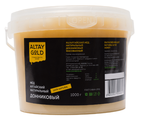 цена Мёд классический Донниковый, 1 кг, Altay GOLD