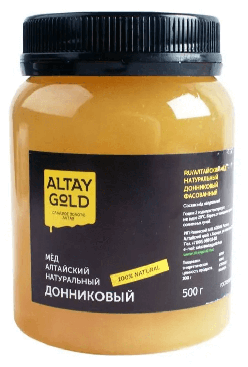 цена Мёд классический Донниковый, 0,5 кг, Altay GOLD