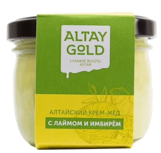 Крем-мёд Лайм-Имбирь, 125 г, Altay GOLD