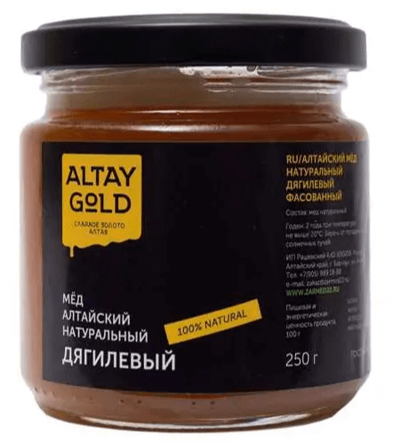 Мёд классический Дягилевый, 250 г, Altay GOLD мёд классический черноклёновый 250 г altay gold