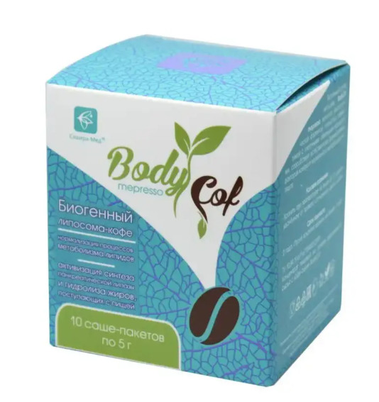 Body Cof mepresso (день) кофе для похудения, саше 10 шт по 5 г, Сашера-Мед