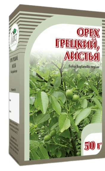 Орех грецкий, листья, 50 г., Хорст чай зеленый грецкий орех 50 г