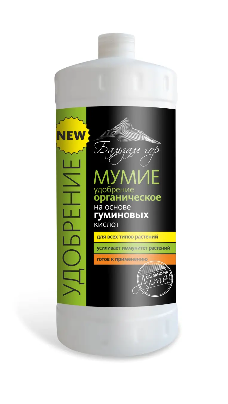 ❤ Купить Удобрение с мумие, 1000 мл., Фарм-Продукт в магазине =9Монахов=  цена и отзывы, инструкция