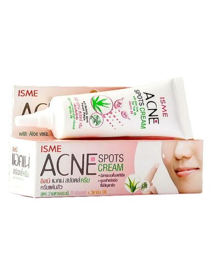 Крем для лица с алоэ вера от угрей и прыщей Acne Spots Cream 10 гр., Isme