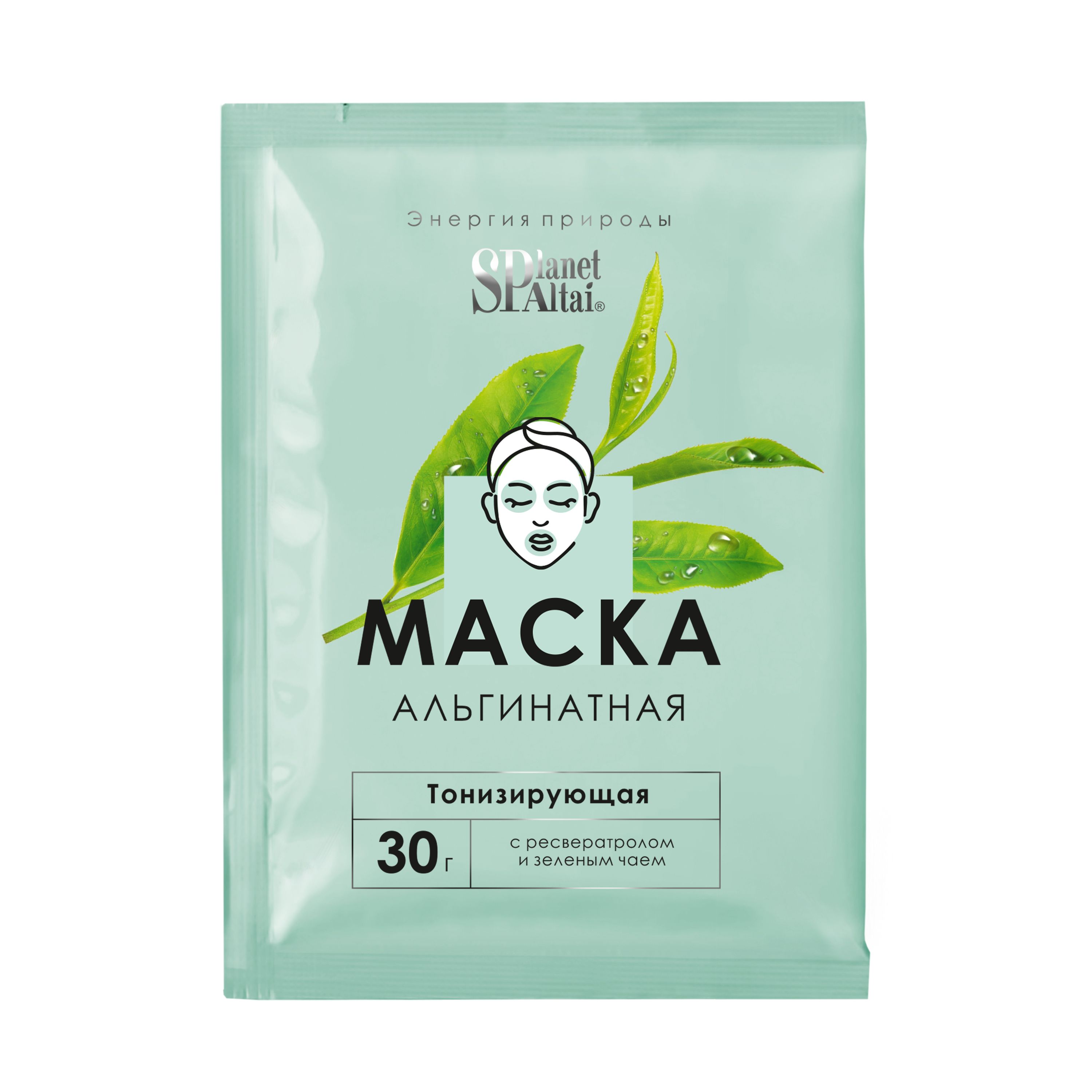 

Planet SPA Altai Маска альгинатная «Тонизирующая» с ресвератролом и зеленым чаем , Две линии