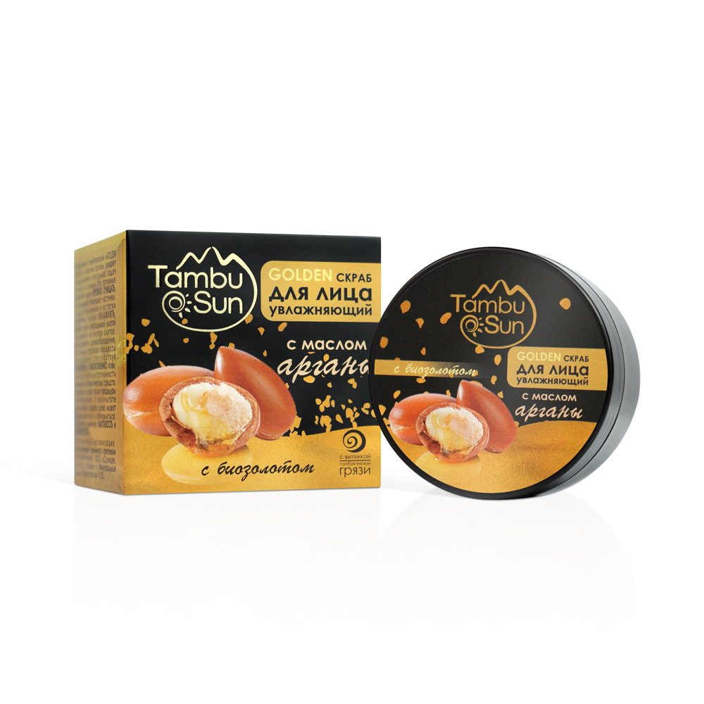 GOLDEN СКРАБ для лица Увлажняющий с маслом арганы пластик 50 мл TambuSun 234₽
