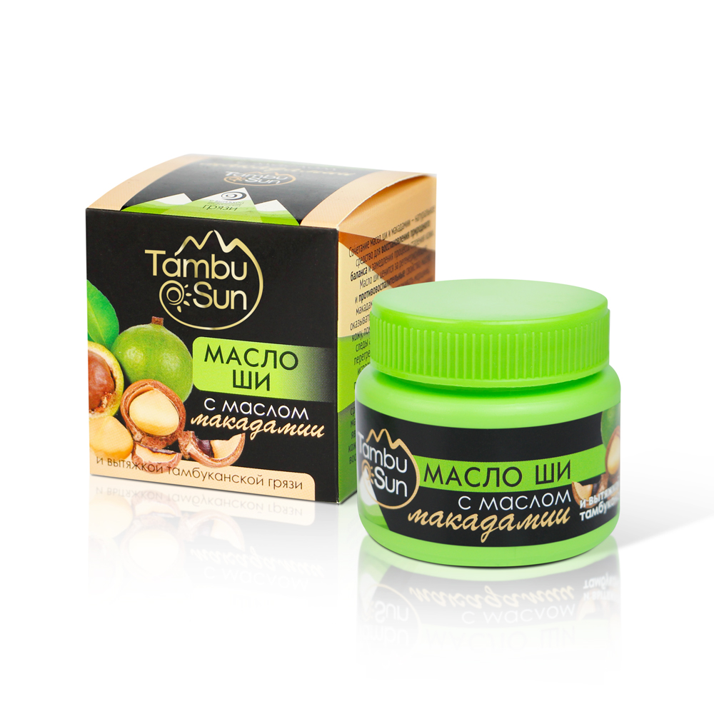 Масло Ши с маслом макадами пластик 50 мл TambuSun 234₽
