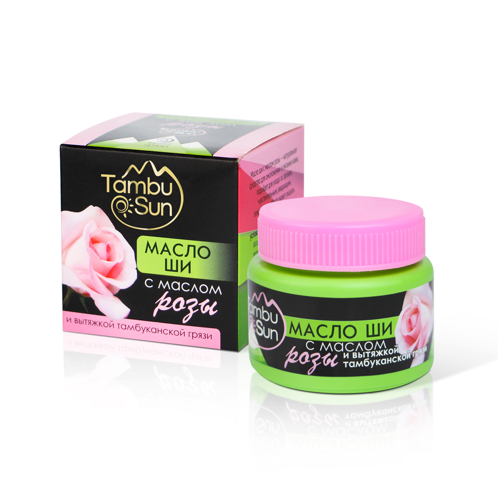 Масло Ши с маслом розы пластик 50 мл TambuSun 234₽