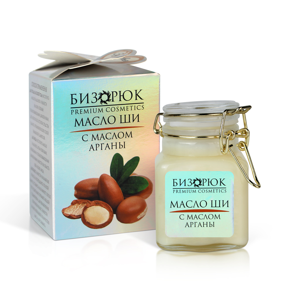 Масло Ши с маслом Арганы стекло 100 мл Бизорюк 892₽